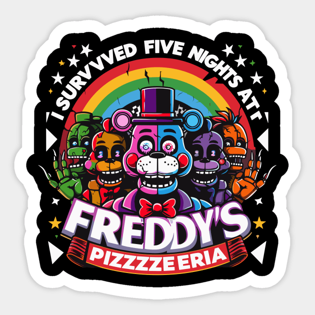 I Survived Five Nights at Freddy's Pizzeria Sticker by Rizstor